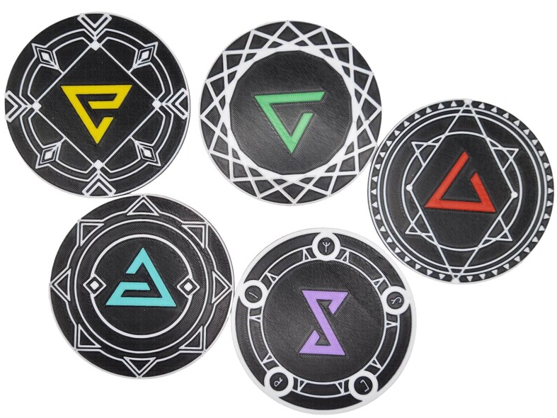 The Witcher Insignia Coasters | Set van 5