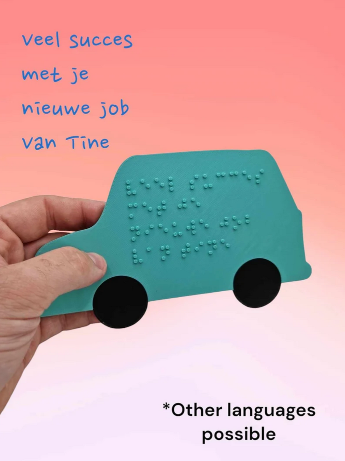 Brailleschrift kaarten