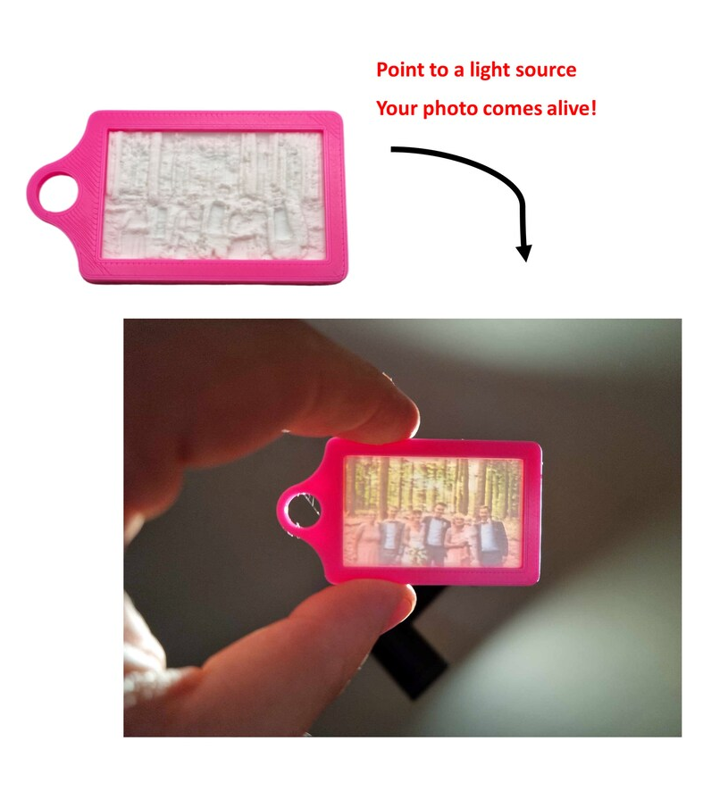 Lithophane sleutelhanger