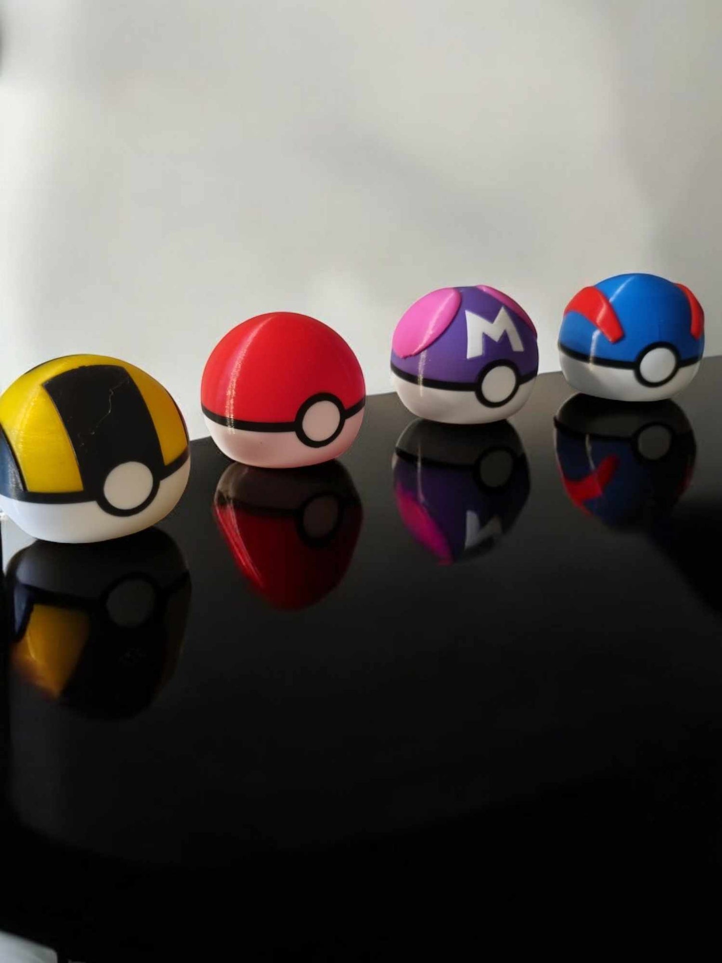 Pokéballs | Optioneel met verlichting | Set van 4
