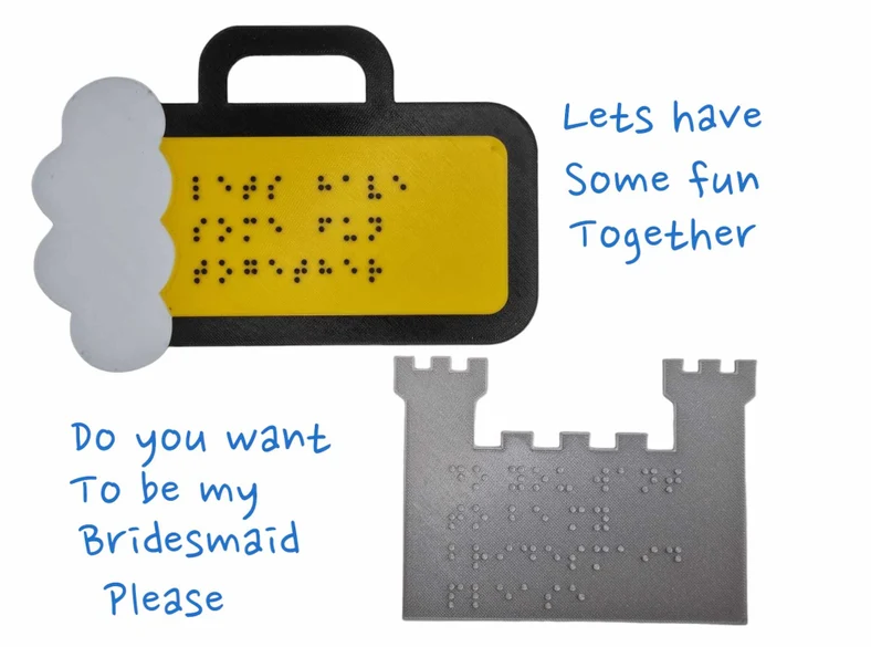 Brailleschrift kaarten