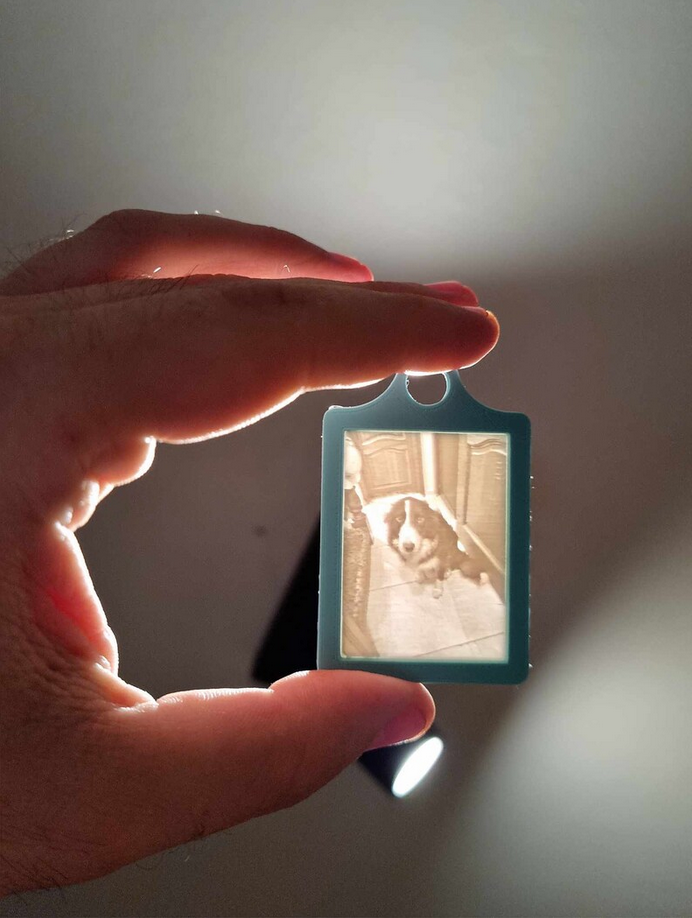 Lithophane sleutelhanger