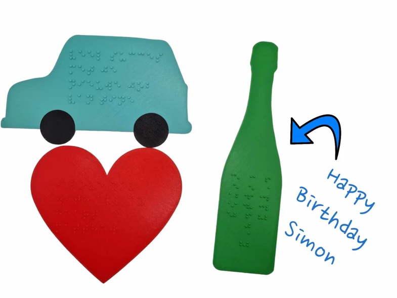 Brailleschrift kaarten