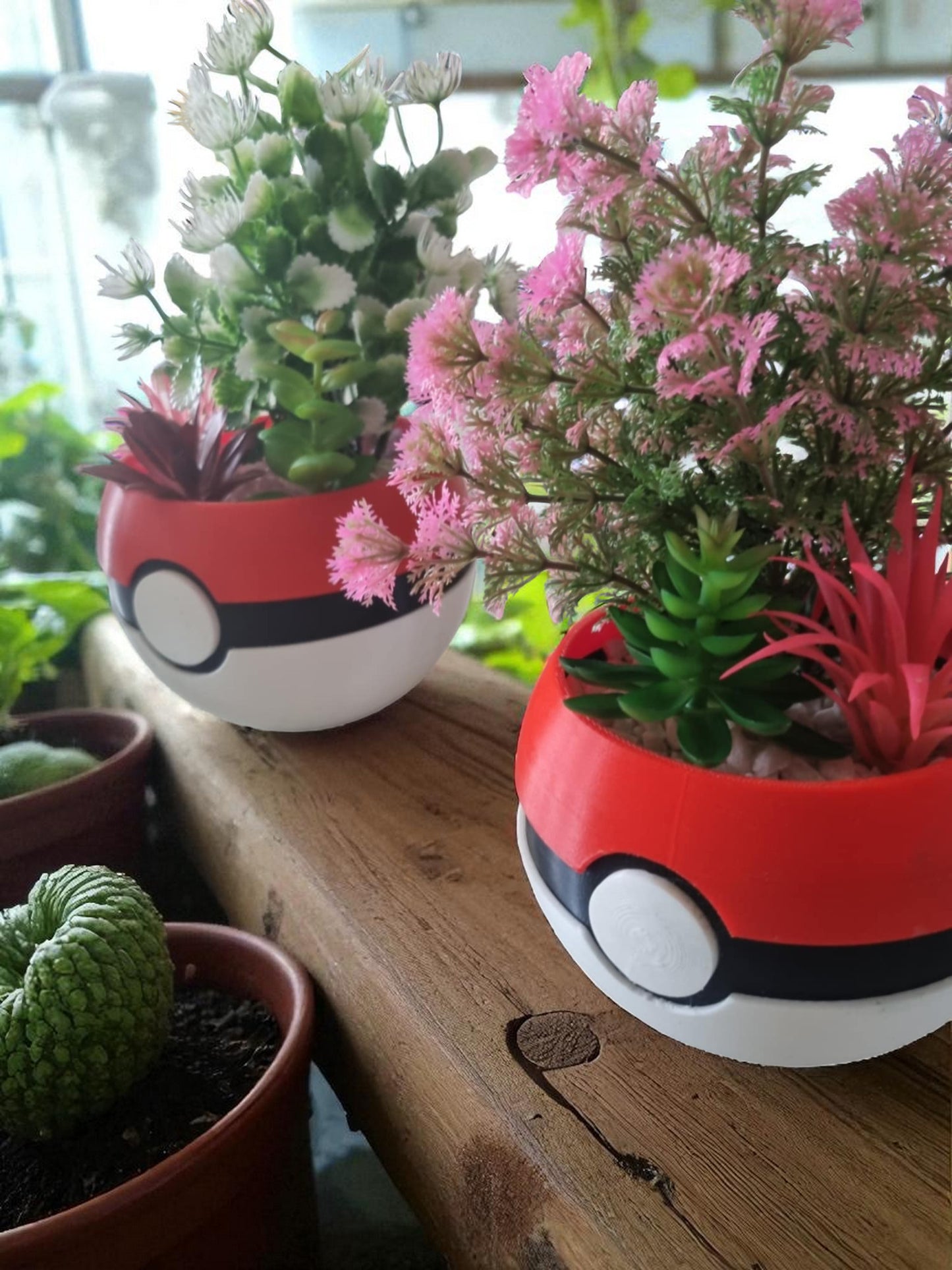 Poké-bloempotjes | Met kunstmatige plantjes
