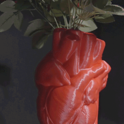 Realistic Heart vase