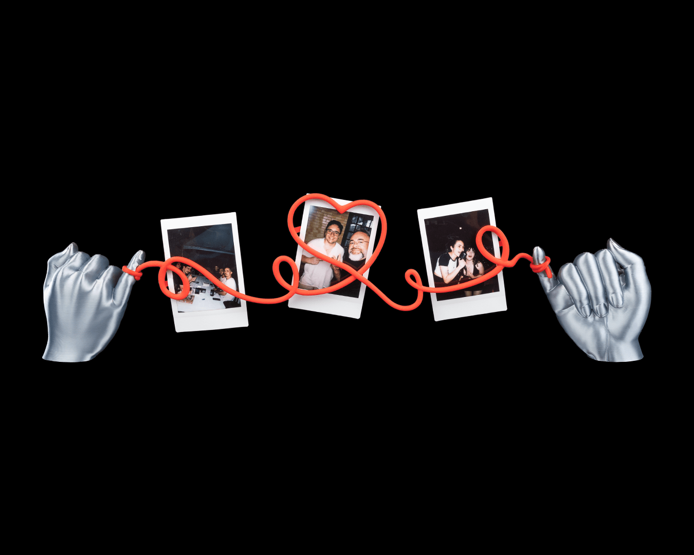Heartstring Fotohouder