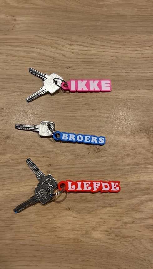 Gepersonaliseerde Naamsleutelhanger