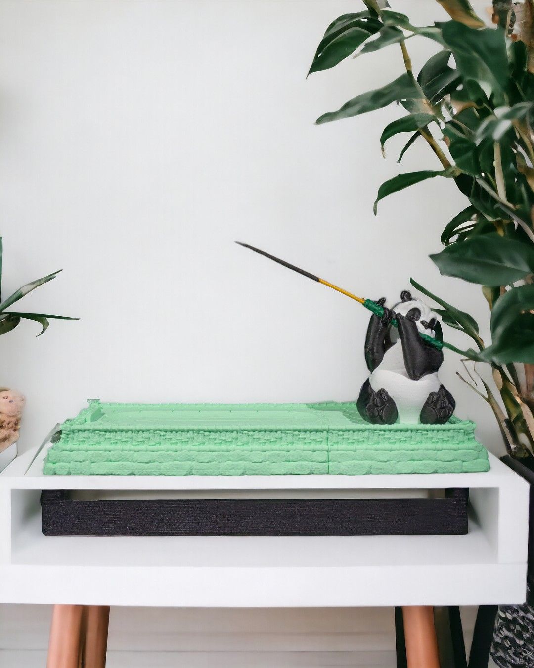 Panda Flutist Incense holder
