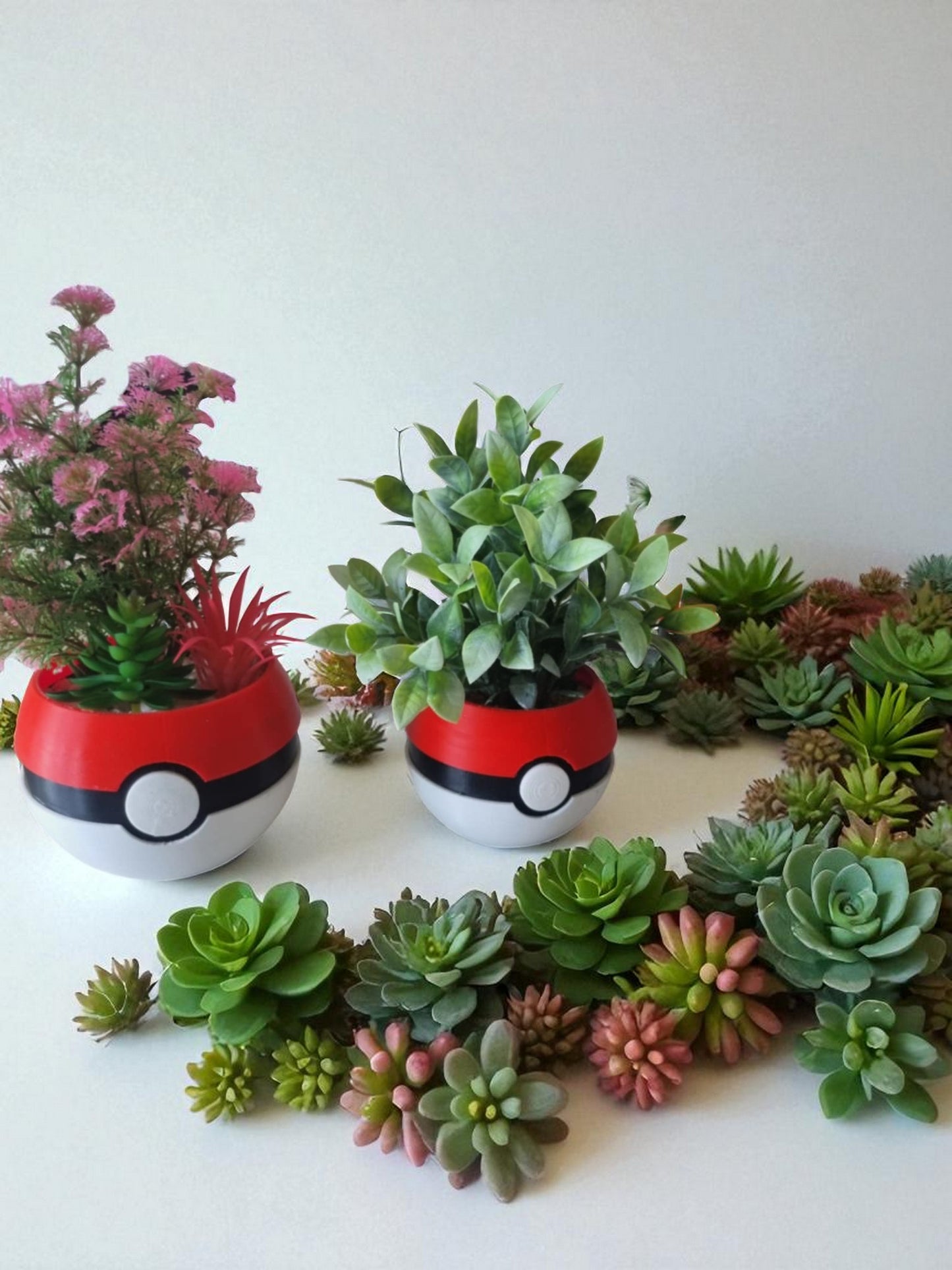 Poké-bloempotjes | Met kunstmatige plantjes