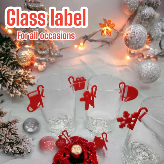 Glaslabel | Set van 8