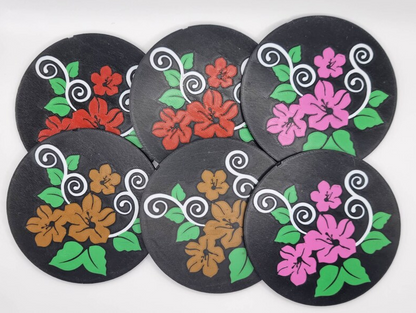 Bloemen glasonderzetters