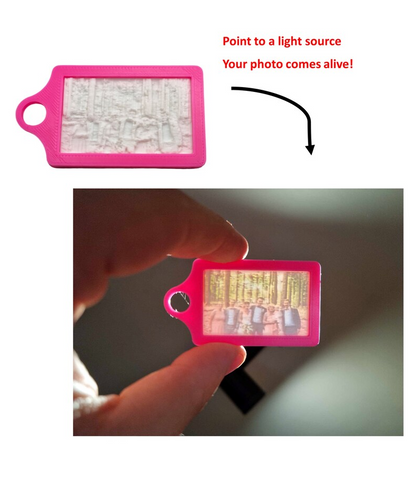 Lithophane sleutelhanger