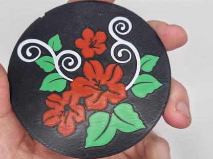 Bloemen glasonderzetters
