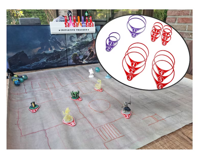 Initiative tracker for RPG boardgames | Optional add-ons