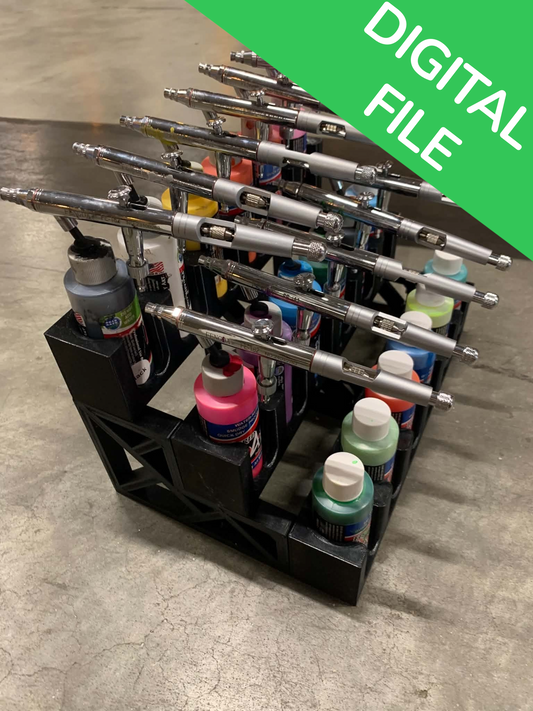 Airbrush Houder | Capaciteit 18 flesjes | FILES