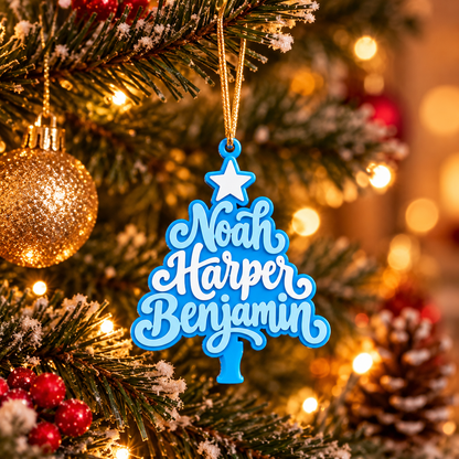 Kerstboomhanger | Met gepersonaliseerde namen