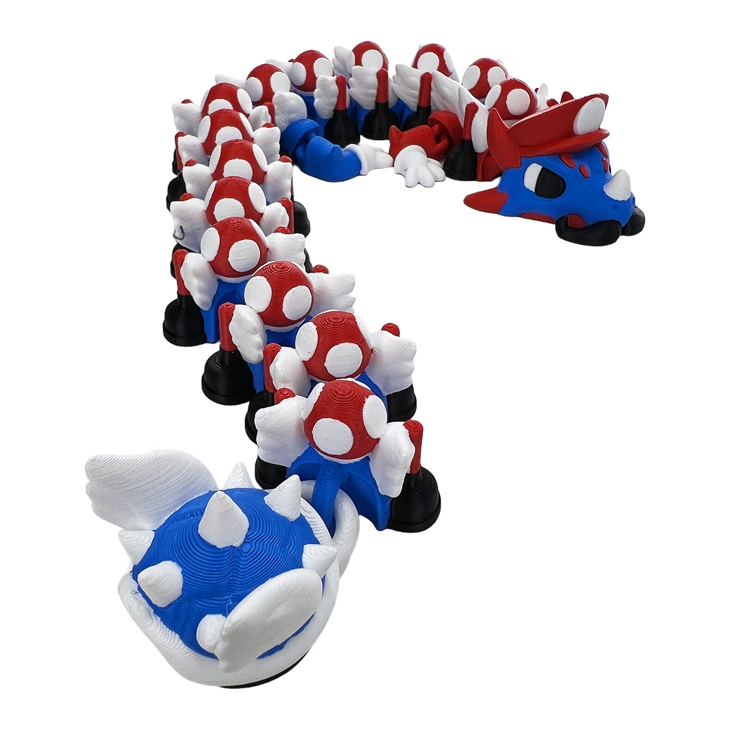 Plumber (red) Dragon | Articulated Dragon