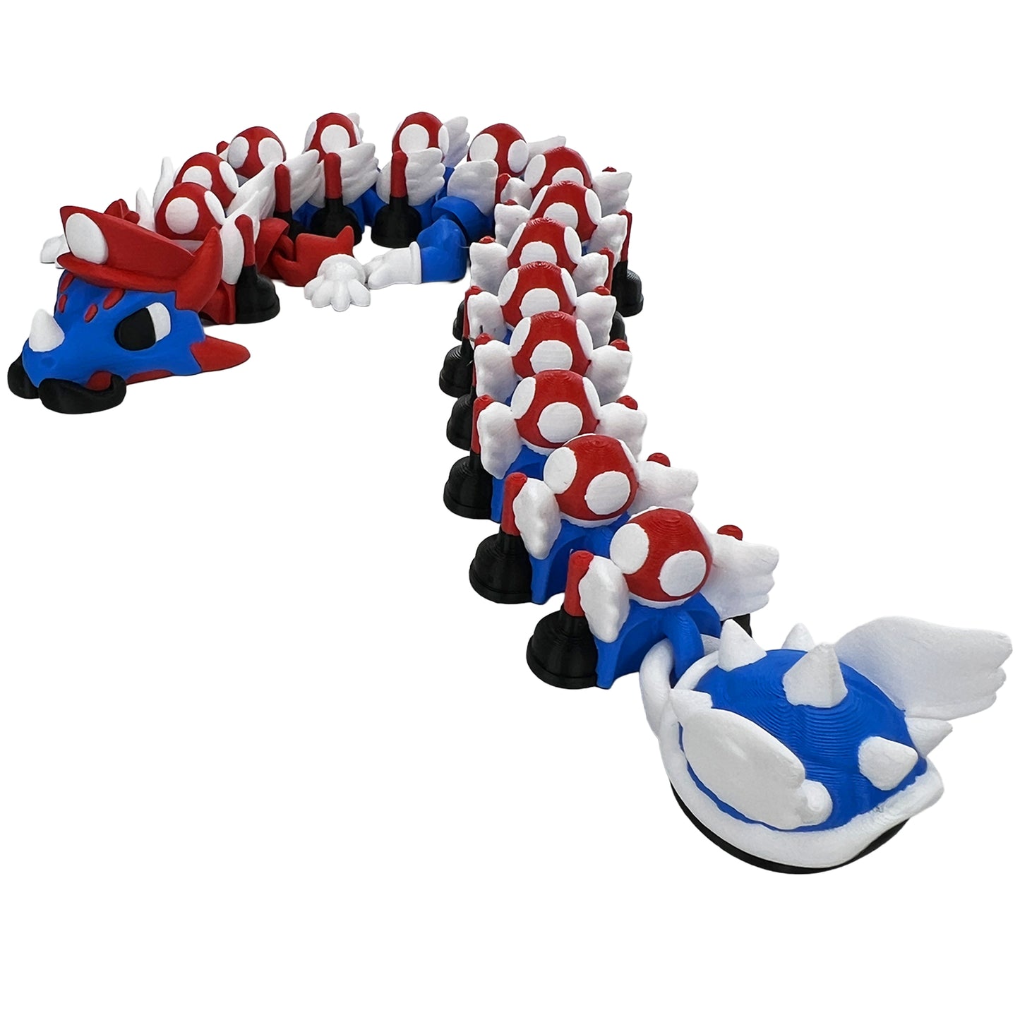 Plumber (red) Dragon | Articulated Dragon