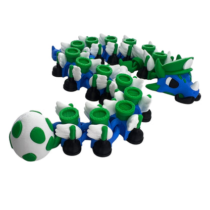 Plumber (green) Dragon | Articulated Dragon