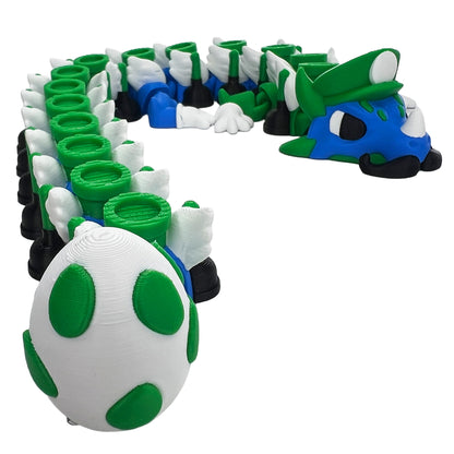 Plumber (green) Dragon | Articulated Dragon