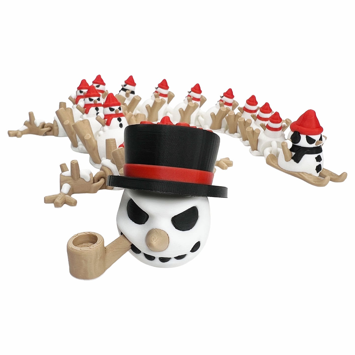 Snowman Dragon | Articulated Dragon