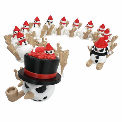 Snowman Dragon | Articulated Dragon
