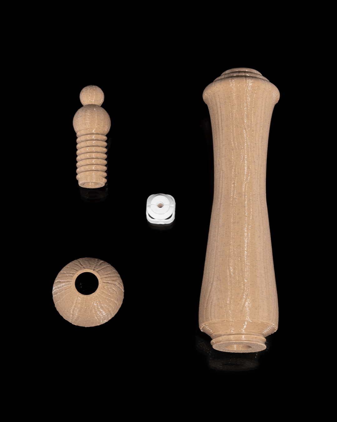 Garenkom met haakgrip | Hout Lookalike